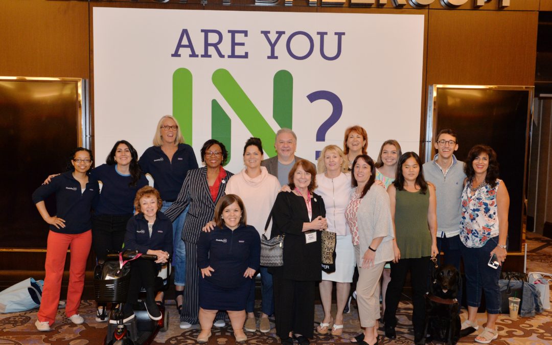 Group photo of Disability:IN team members at the 2018 annual conference